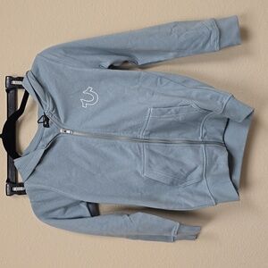 True Religion HS Stitch Zip Up Jacket Color Dusty Blue Size M